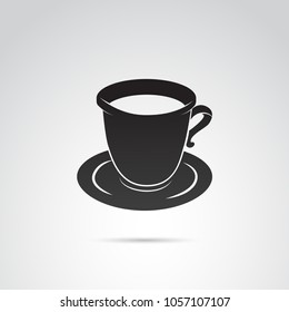 Coffee cup vector icon.