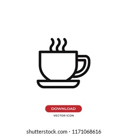 Coffee cup vector icon