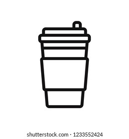 Coffee cup vector icon
