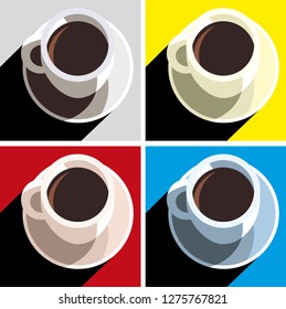 Coffee cup vector icon