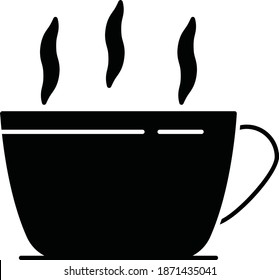 Icono vector de copa de café 