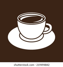 Coffee cup vector icon