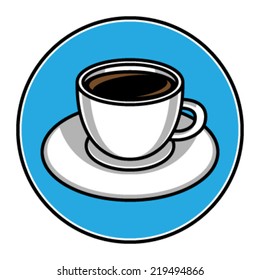 Coffee cup vector icon