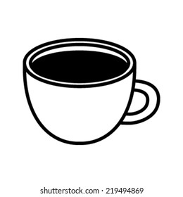 Coffee cup vector icon