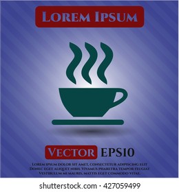 Icono vectorial de la copa de café