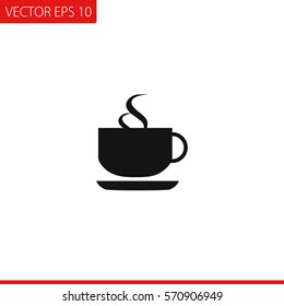 Coffee Cup Vector Icon.