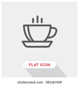 Coffee cup vector icon