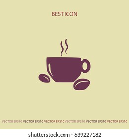 Coffee cup vector icon