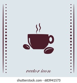 Coffee cup vector icon