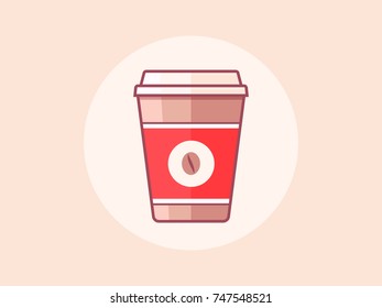 Coffee cup vector icon