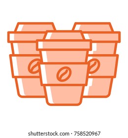 Coffee cup vector icon