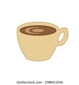 
coffee cup vector icon color