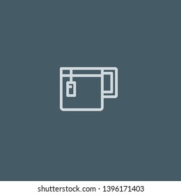 Coffee Cup vector icon. Coffee Cup concept stroke symbol design. Thin graphic elements vector illustration, outline pattern for your web site design, logo, UI. EPS 10.