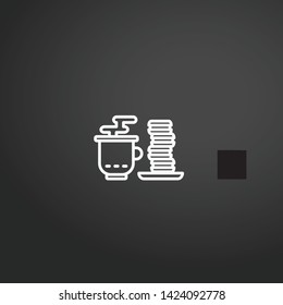 Coffee Cup vector icon. Coffee Cup concept stroke symbol design. Thin graphic elements vector illustration, outline pattern for your web site design, logo, UI. EPS 10.