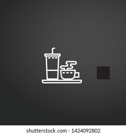 Coffee Cup vector icon. Coffee Cup concept stroke symbol design. Thin graphic elements vector illustration, outline pattern for your web site design, logo, UI. EPS 10.