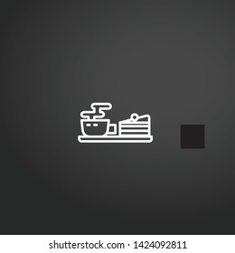 Coffee Cup vector icon. Coffee Cup concept stroke symbol design. Thin graphic elements vector illustration, outline pattern for your web site design, logo, UI. EPS 10.
