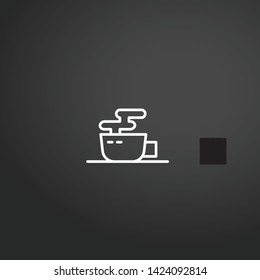 Coffee Cup vector icon. Coffee Cup concept stroke symbol design. Thin graphic elements vector illustration, outline pattern for your web site design, logo, UI. EPS 10.