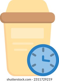 Coffee Cup Vector Icon Flat Style
