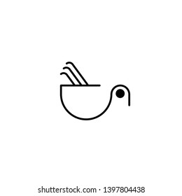 Coffee cup vector icon. Cup illustration - Vector
