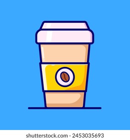 Taza de café, Vector, icono, ilustración, ilustración aislada