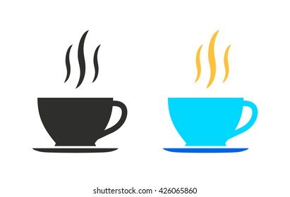 Coffee cup     vector icon. Illustration isolated for graphic and web design.