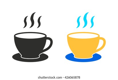 Coffee cup     vector icon. Illustration isolated for graphic and web design.