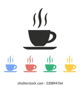 Coffee cup vector icon. Illustration isolated on white background for graphic and web design.