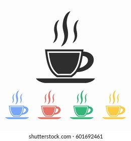 Coffee cup vector icon. Illustration isolated for graphic and web design.