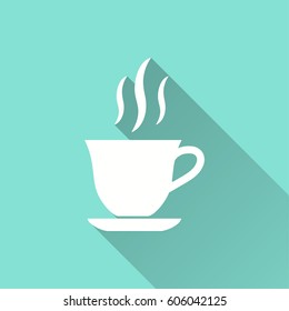 Coffee cup vector icon. Illustration isolated for graphic and web design.