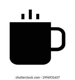Icono vectorial de copa de café, aislado en fondo blanco