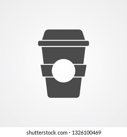 Coffee cup vector icon sign symbol