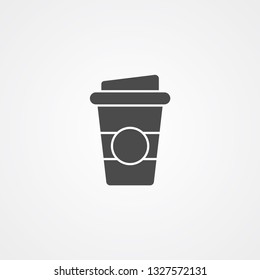 Coffee cup vector icon sign symbol