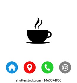 Coffee cup vector icon symbol