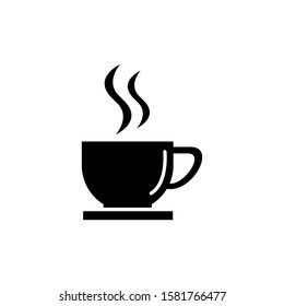 Coffee cup vector icon. A cup of coffee icon symbol on eps 10
