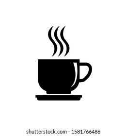 Coffee cup vector icon. A cup of coffee icon symbol on eps 10
