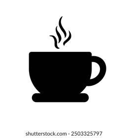 Icono de Vector de taza de café. Símbolo taza de café caliente y té. 