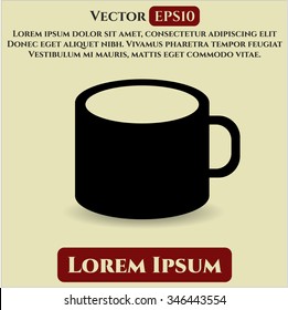 Coffee Cup vector icon or symbol