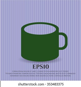 Coffee Cup vector icon or symbol