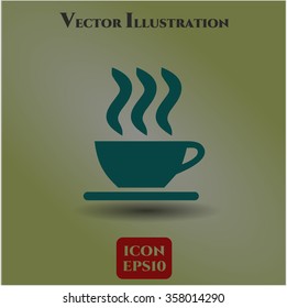Coffee Cup vector icon or symbol