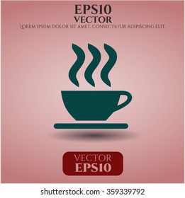 Coffee Cup vector icon or symbol