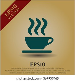 Coffee Cup vector icon or symbol