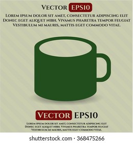 Coffee Cup vector icon or symbol