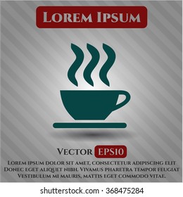 Coffee Cup vector icon or symbol