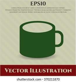Coffee Cup vector icon or symbol