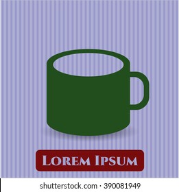 Coffee Cup vector icon or symbol