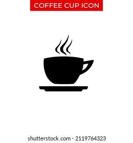 Plantilla de icono del vector del café negro 