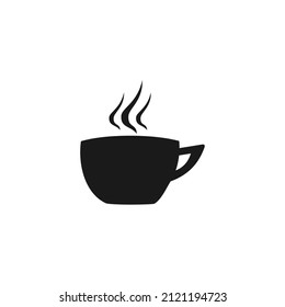 Coffee cup vector icon template black 