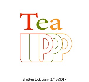 Coffee cup vector icon,Silhouette cup with a hot drink.