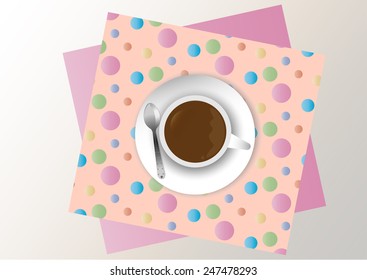 Coffee cup  - vector  illustration