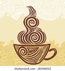 Coffee cup vector illustration